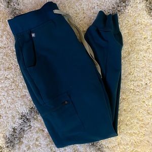 FIGS SCRUB PANTS - caribbean blue - zamora - small